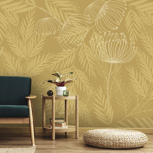 Papel de parede contemporâneo - JUBEA JB9407 - LGD01 décor mural sur mesure - com natureza / floral / panorâmico