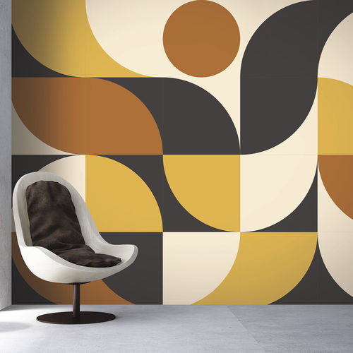 Papel de parede vintage - ARTIUM AM9047 - LGD01 décor mural sur mesure - panorâmico / geométrico / bege