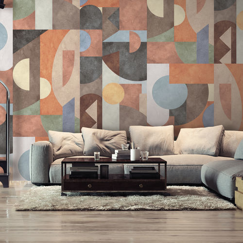 Papel de parede contemporâneo - KOMPO - LGD01 décor mural sur mesure - panorâmico / com padrão geométrico / efeito papel de parede