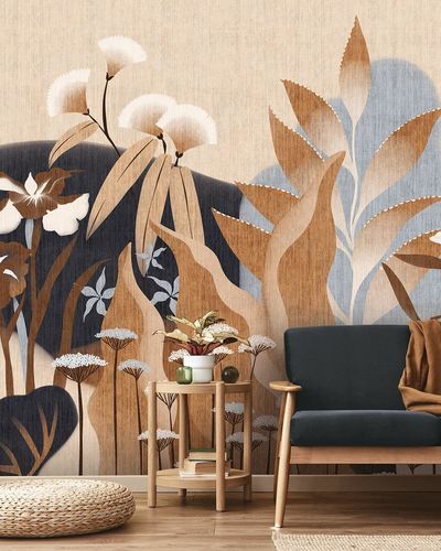 Papel de parede contemporâneo - OREA - LGD01 décor mural sur mesure - floral / com natureza / multicores