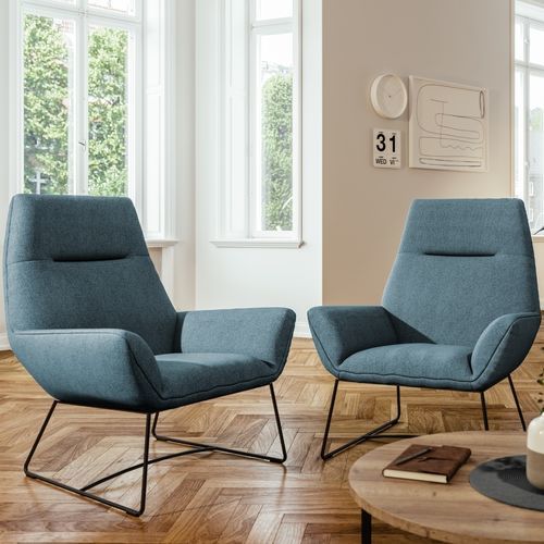 Poltrona contemporânea - LIVORNO - ASSMANN BÜROMÖBEL GMBH & CO. KG - em tecido / em couro / em arame