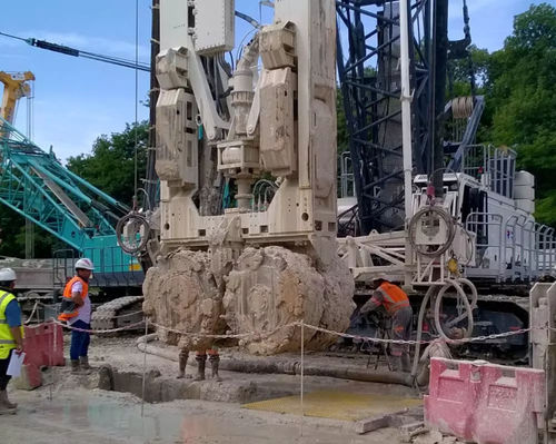 Estaca-prancha metálica - DIAPHRAGM WALL - FRANKI FOUNDATIONS BELGIUM