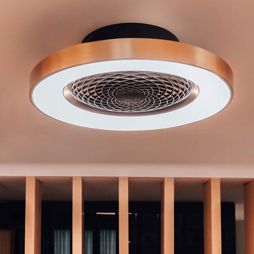 Ventilador de teto para ambiente interno - TIBET  - Mantra - em madeira / metálico / com LED integrados