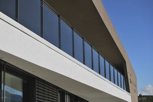 Guarda-corpo em vidro - INOXPLUS - Interbau - em aço inoxidável / em aço / com barras