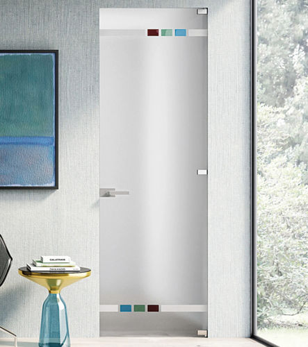 Porta interna - Minima Alaska - Bertolotto Porte - em vidro temperado / de abrir / contemporânea