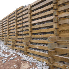 Parede antirruído modular - FIBRATER® - Vivalp - em madeira / para rodovia / verde