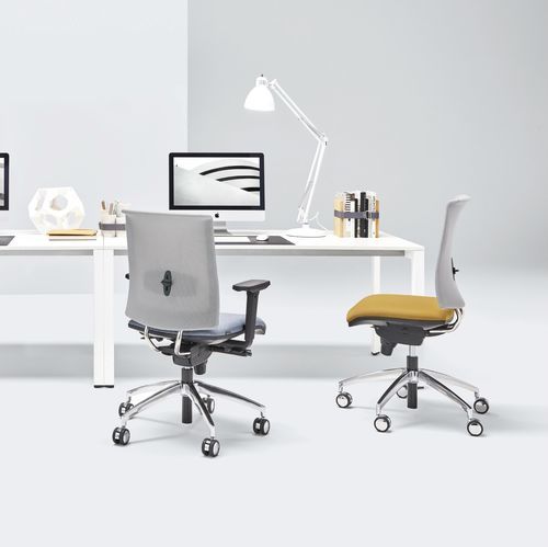 Poltronas de escritório contemporânea - ZERO7 - Aresline - em tela / em couro / em material plástico
