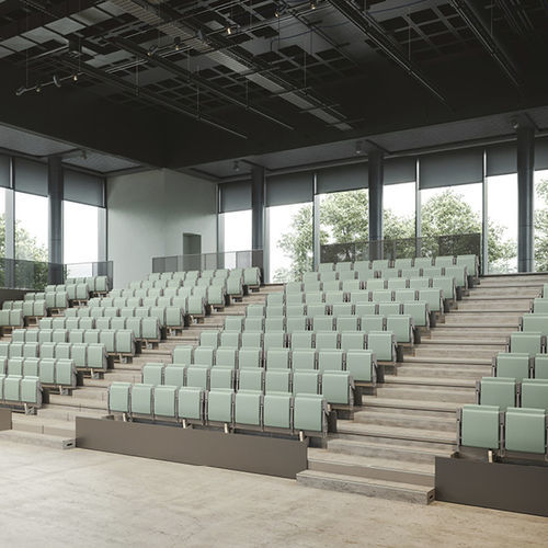 Cadeira de auditório contemporânea - MY SPACE - Aresline - para ambiente interno / em madeira / com base metálica