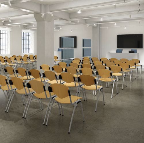 Cadeira de conferência contemporânea - OMNIA CONTRACT - Aresline - para ambiente interno / em polipropileno / em nylon