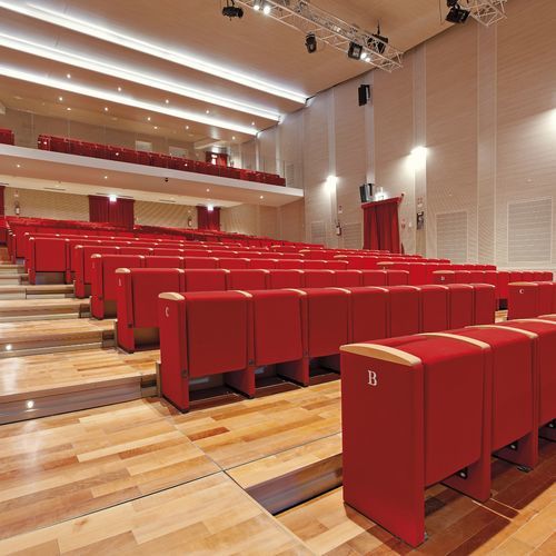 Cadeira de auditório contemporânea - INFLOORSYSTEM - Aresline - para ambiente interno / em tecido / em couro