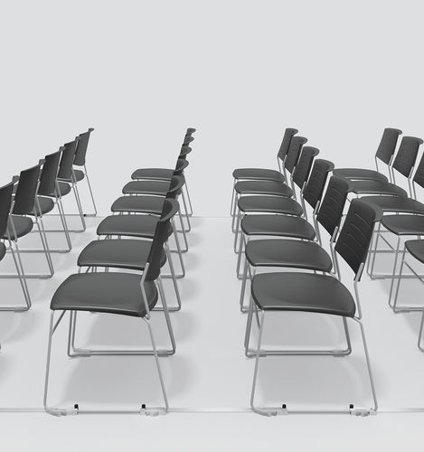 Cadeira para interlocutor contemporânea - ZERO9 FILO - Aresline - para ambiente interno / em tecido / metálica