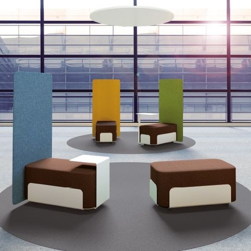 Puff de design original - PRIVÉE - Aresline - em tecido / retangular / modular