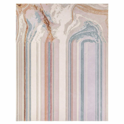 Tapete contemporâneo - Aura I - Tai Ping Carpets - listrado / de lã / em seda