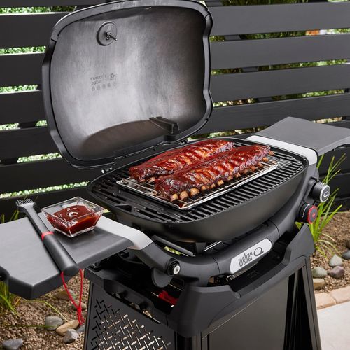 Churrasqueira a gás - Q 3200N+ - Weber EUROPE - com rodízios / em aço inoxidável / com compartimento de arrumação