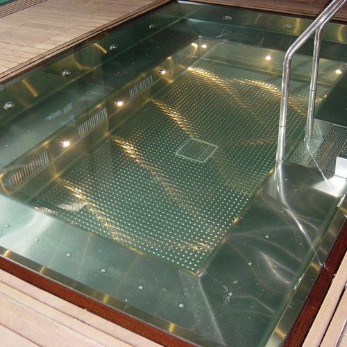 Spa de natação de embutir - Freixanet Wellness - retangular / de vários lugares / em inox