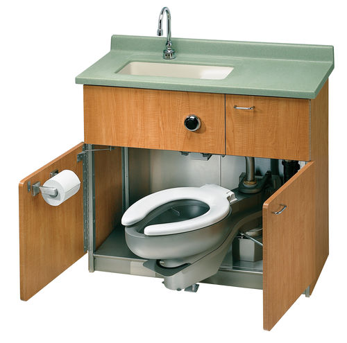 Vaso sanitário em aço inoxidável - LC700 - Bradley - para banheiro coletivo