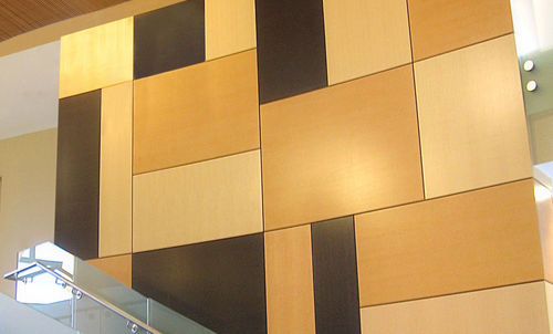 Painel acústico de parede - FLAT - Rulon company - em madeira / retangular / liso