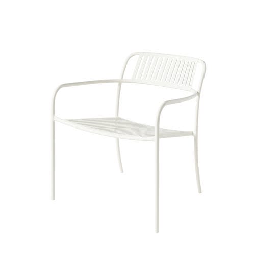 Poltrona design - Lames Patio - TOLIX - em aço / empilhável / branca