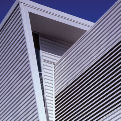 Grelha de ventilação em alumínio - SERIES LOUVERS - Centria Architectural Systems - retangular / linear / para ambiente externo