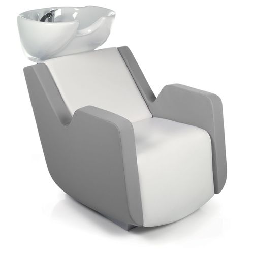 Lavatório de cabeleireiro em cerâmica - ULTRAWASH BASIC - Gamma & Bross - de 1 lugar