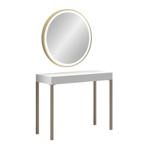 Penteadeira contemporâneo - QL CONSOLLE - Gamma & Bross - em laminado melamínico / de parede / para salão de beleza
