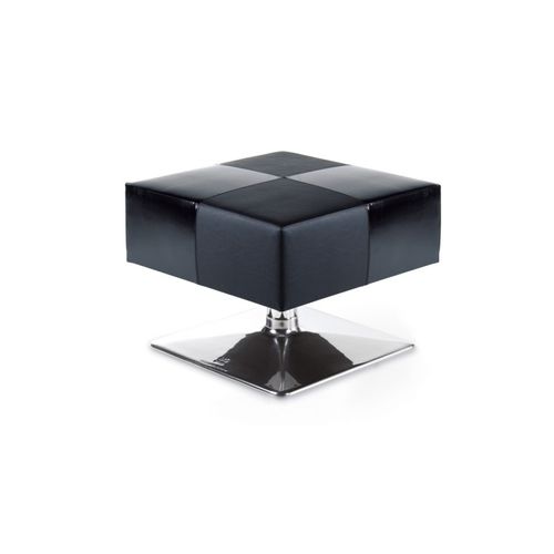 Puff contemporâneo - BLACK DESIGN - Gamma & Bross - em madeira / em alumínio / vinílico