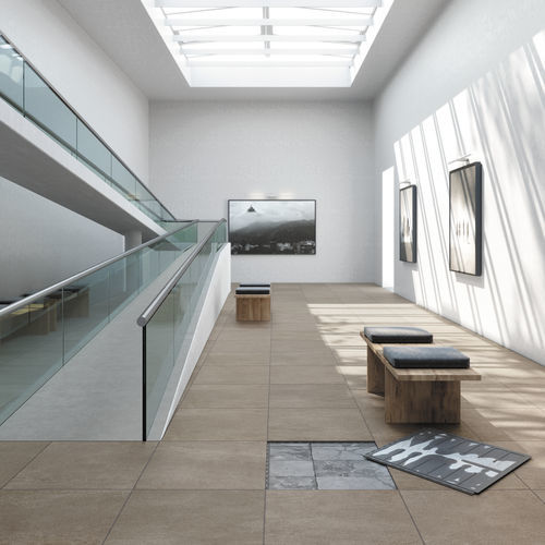 Placas de revestimento em grés porcelanato - PAVE AND GO - EMILGROUP - em cerâmica / em poliuretano / para ambiente interno