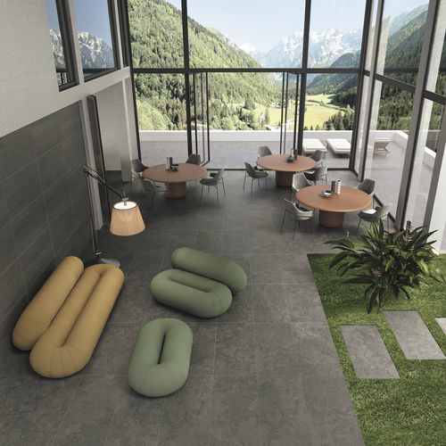 Placas de revestimento em grés porcelanato - PORTLAND STONE - EMILGROUP - bujardada / com acabamento natural / para ambiente interno
