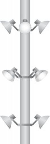 Poste de iluminação pública - TOWER - Simon Lighting - contemporâneo / em aço / múltiplo