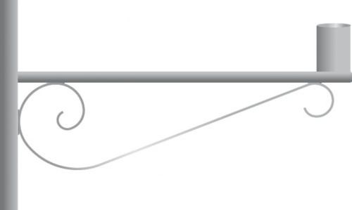 Braço para luminária urbana em aço galvanizado - BM10 - Simon Lighting