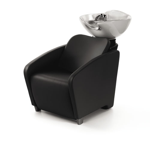 Lavatório de cabeleireiro em couro sintético - LAPO B - Beauty Star - de 1 lugar