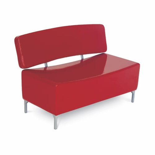 Sofá contemporâneo - ESTRO  - AGV group - vinílico / vermelho / metálico