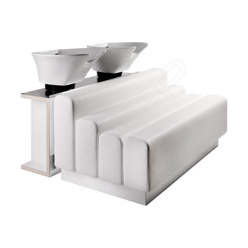 Lavatório de cabeleireiro em couro sintético - PRYSMA 1021 WU - FIAPP - em cerâmica / de design original / de 2 lugares