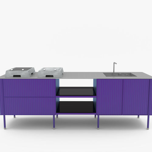 Cozinha para ambiente externo - Nes - Bsinergy - contemporânea / em aço inoxidável / em alumínio