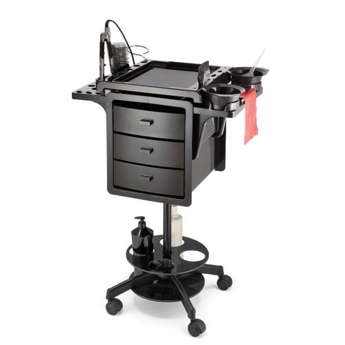 Carrinho de serviço - Dodi Excel Color Brush - Artecno Srl - auxiliar / para salão de beleza / em aço
