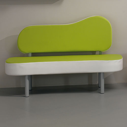 Banco estofado contemporâneo - 940/3  - BONVINI - em tecido / para sala de espera / para centro de estética