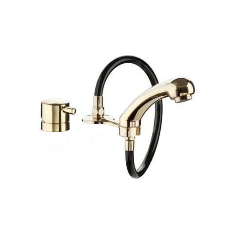 Misturador monocomando para salão de beleza - FAMITIOR - Nelson Mobilier - para lavatório / de bancada / metálico