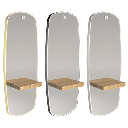 Penteadeira contemporâneo - Ovalis LED - Nelson Mobilier - metálico / em PVC / em vidro
