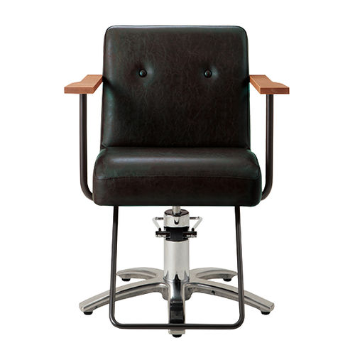 Poltrona de cabeleireiro contemporânea - A1202  - TAKARA BELMONT - em couro / metálica / em madeira