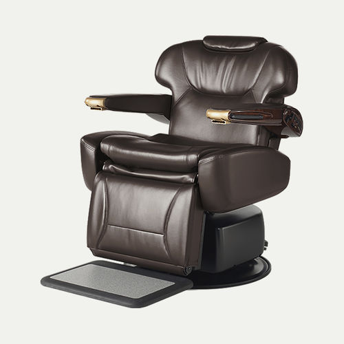 Poltrona de barbeiro em couro sintético - MAXIM PRESTIGE EDITION - TAKARA BELMONT - com apoio para pés / com encosto para cabeça / com pé central