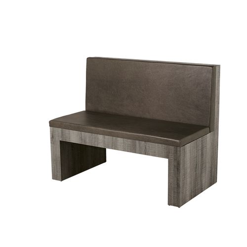 Banco estofado contemporâneo - LOLA - VEZZOSI - em laminado / da linha comercial / com encosto
