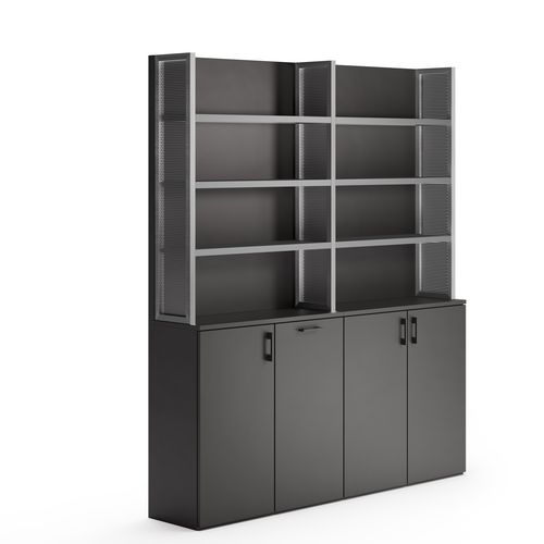 Móvel de arrumação de piso - IRON - VEZZOSI - contemporâneo / da linha comercial / para salão de beleza