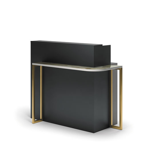 Balcão de recepção laminado - FANCY - VEZZOSI - em metal pintado / em material plástico / em grés porcelanato