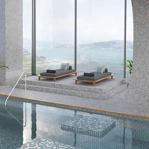 Pastilhas em vidro - PENTA WOODLAND - ONIX Mosaico - fosca / para ambiente interno / para piscina