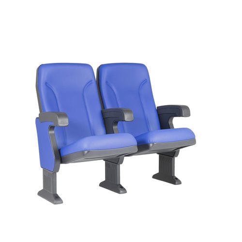 Poltrona de cinema em polipropileno - ARGENTINA V03 - Euro Seating International - em espuma de poliuretano / da linha comercial / azul