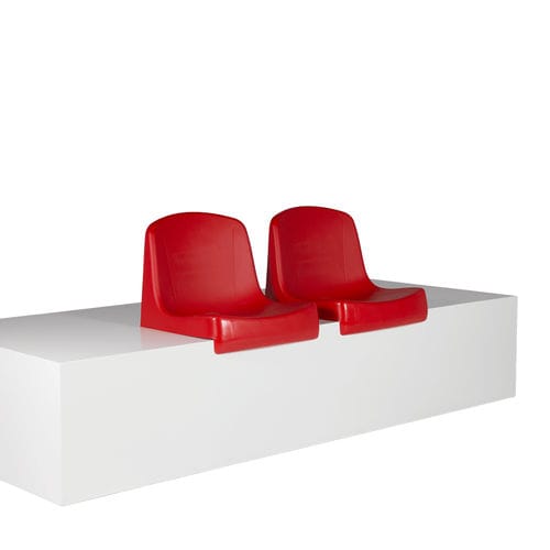 Assento de arquibancada monobloco - ES 100 - Euro Seating International - em polipropileno / para instalações esportivas / para ambiente externo