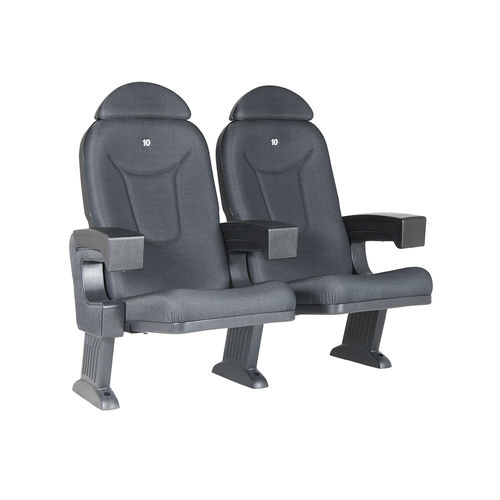 Poltrona de auditório contemporânea - ROMA COMFORT - Euro Seating International - em tecido / com encosto para cabeça / dobrável