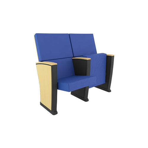 Poltrona de auditório contemporânea - THALES PLUS - Euro Seating International - em tecido / em polipropileno / dobrável