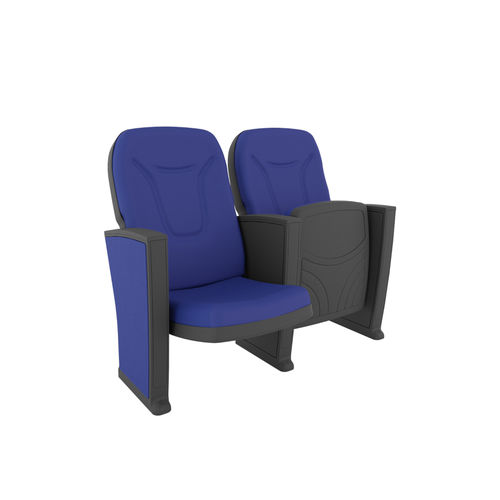 Poltrona de auditório contemporânea - FUSHION PLUS - Euro Seating International - em tecido / em polipropileno / dobrável