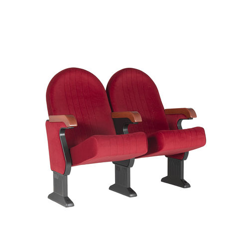 Poltrona de auditório contemporânea - MOZART - Euro Seating International - em tecido / em espuma de poliuretano / em madeira
